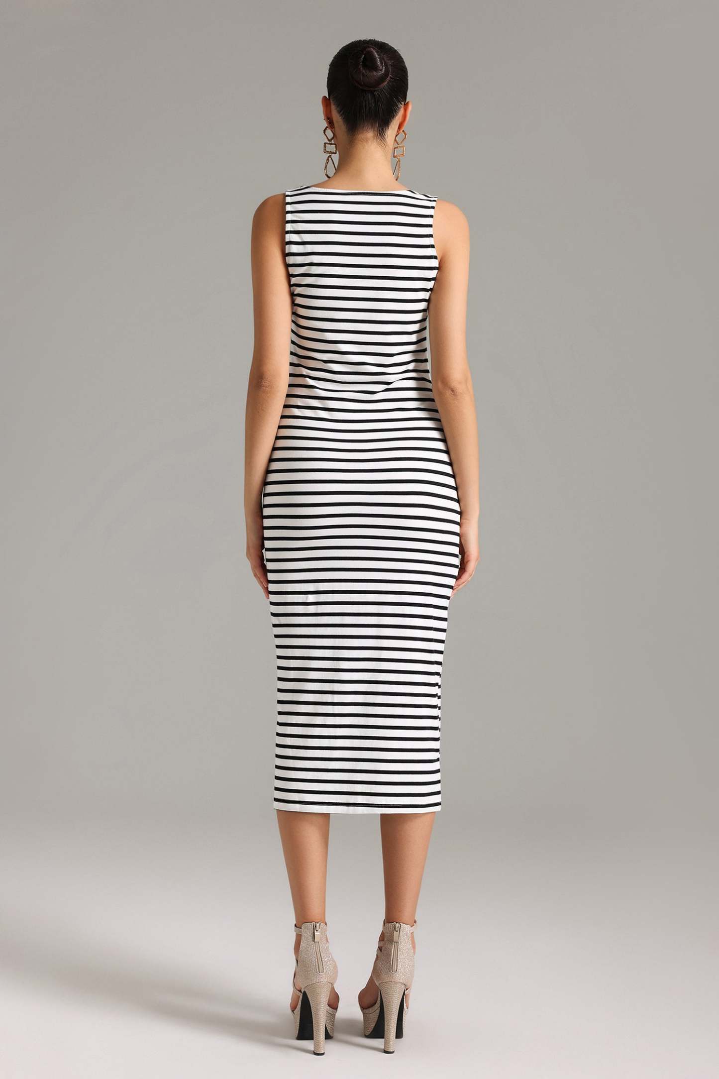 Stripe Midi Dress