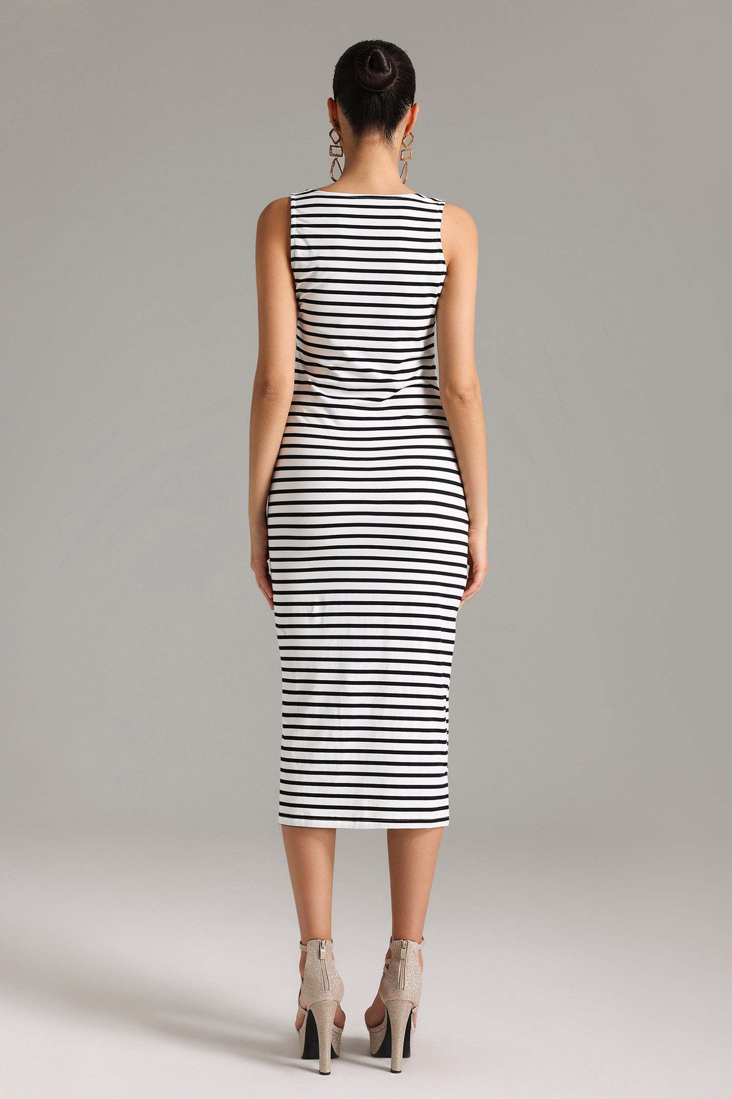 Stripe Midi Dress