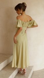 Butterfly Sleeve Off-Shoulder Dress