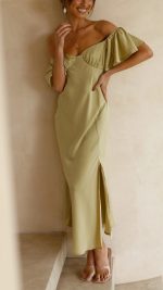 Butterfly Sleeve Off-Shoulder Dress