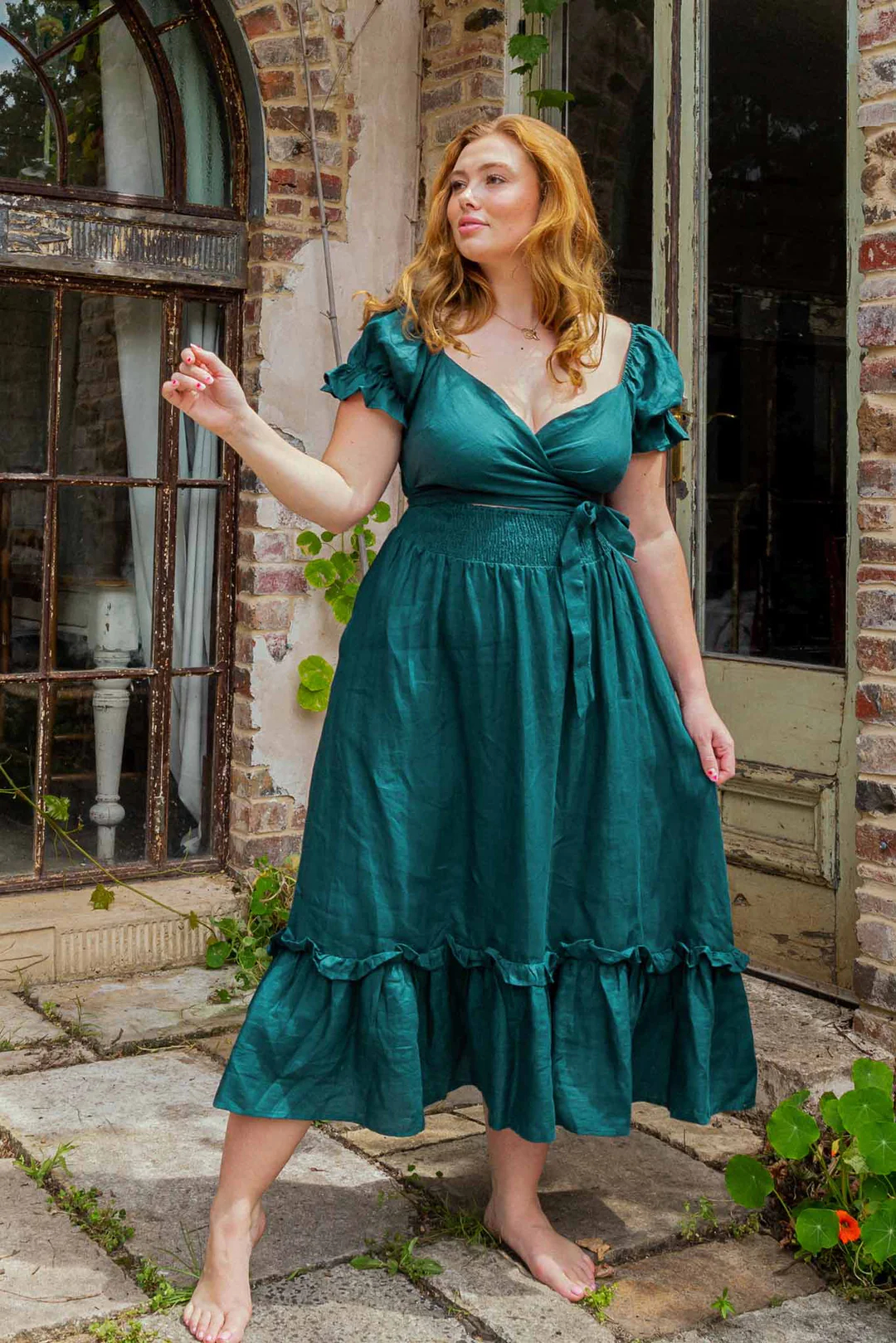 Reversible Ruffle Dress