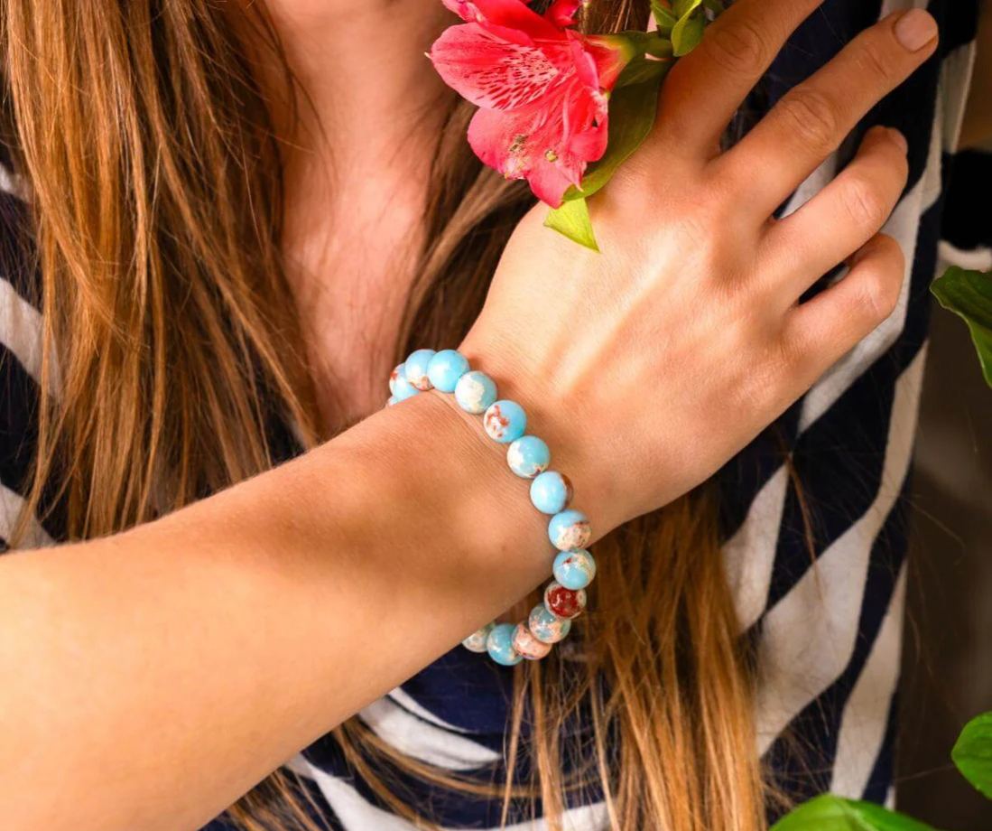 Empath’s Shield - Aqua Terra Jasper Bracelet