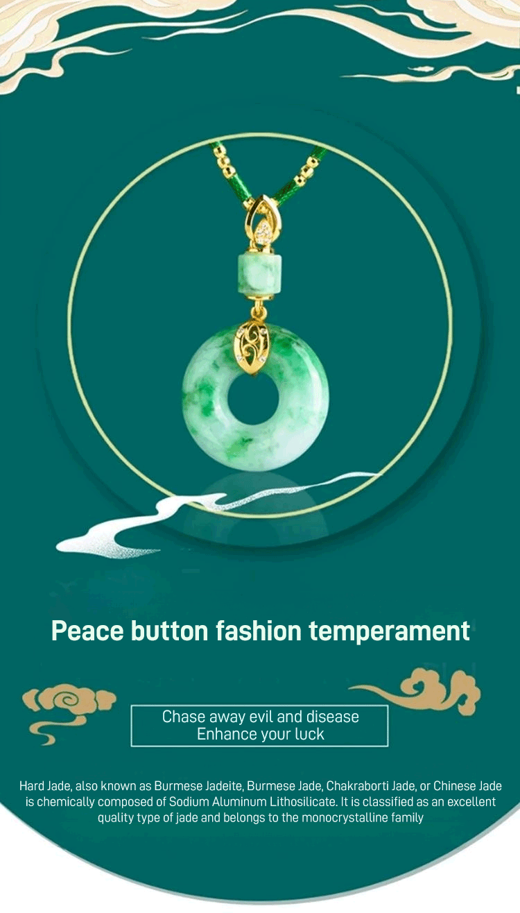 Hetian Jade Prayer Peace Buckle