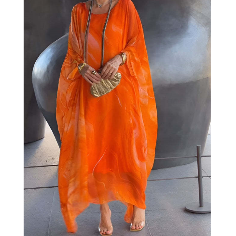 Elegance in chiffon with marbled finish