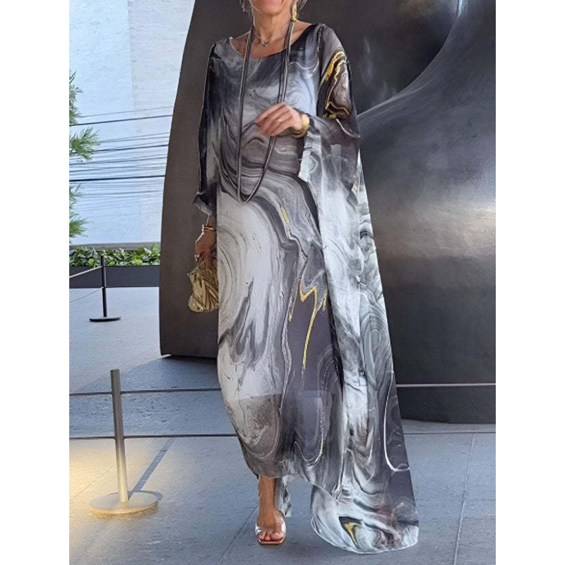 Elegance in chiffon with marbled finish