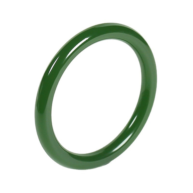 BCyan Jade Longevity Blessing Bangle Bracelet