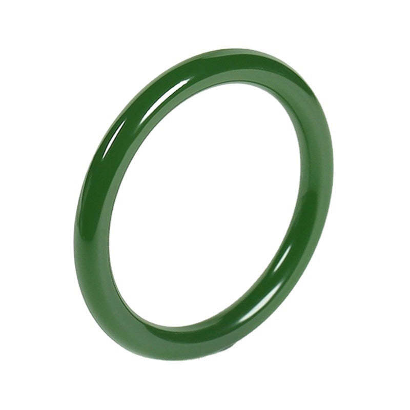 BCyan Jade Longevity Blessing Bangle Bracelet