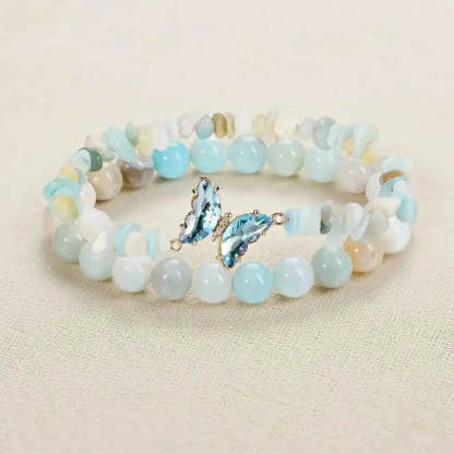 Love & Healing Butterfly Crystal Bracelet