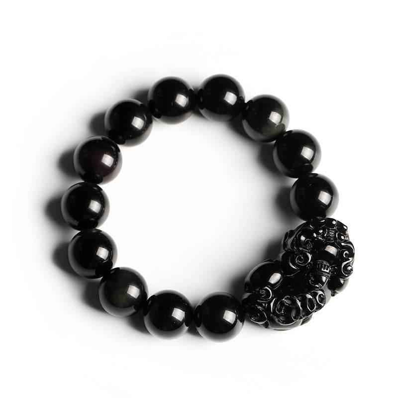 Rainbow Eye Obsidian Pixiu Bracelet