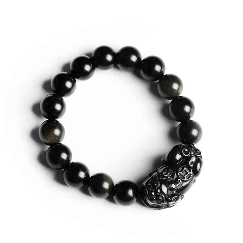 Rainbow Eye Obsidian Pixiu Bracelet