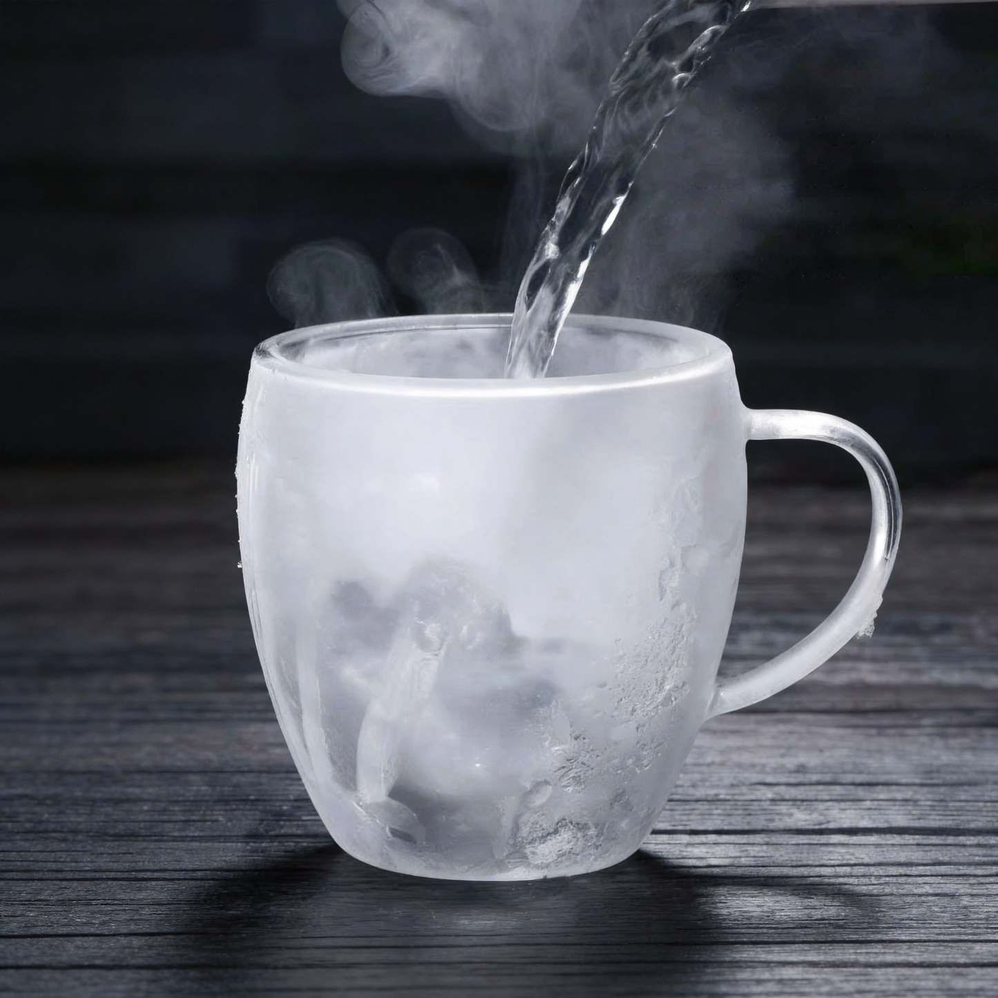 Double Bottom Wall Glass Coffee Cup