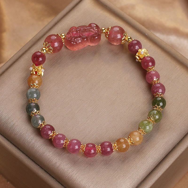 Tourmaline PIXIU Love Bracelet