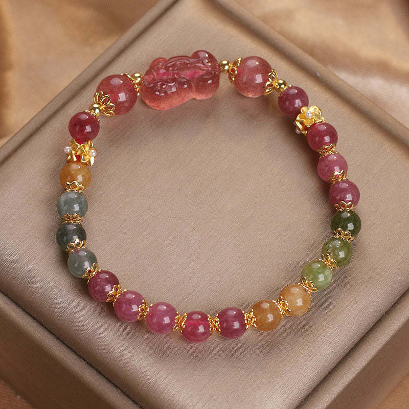 Tourmaline PIXIU Love Bracelet