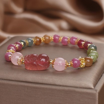 Tourmaline PIXIU Love Bracelet
