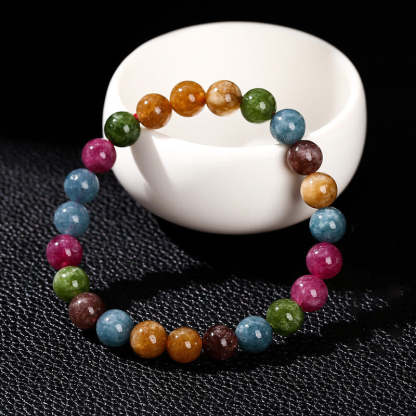 Multicolor Tourmaline Positive Bracelet