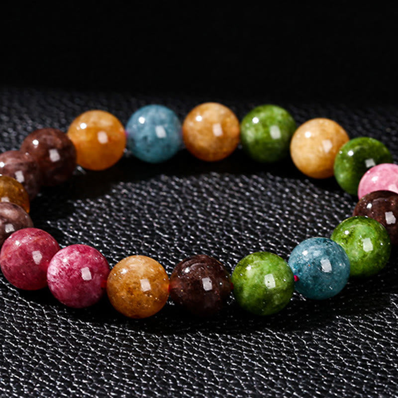 Multicolor Tourmaline Positive Bracelet