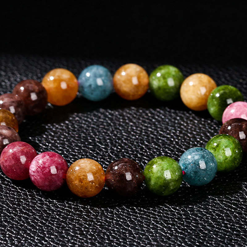 Multicolor Tourmaline Positive Bracelet