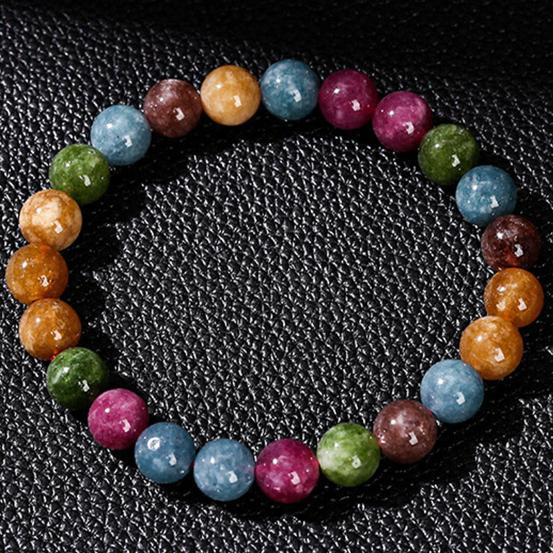 Multicolor Tourmaline Positive Bracelet