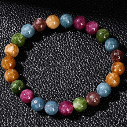 Multicolor Tourmaline Positive Bracelet