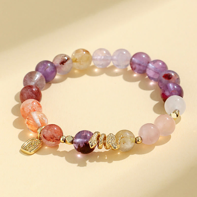 Various Crystal Snake Lucky Bracelet
