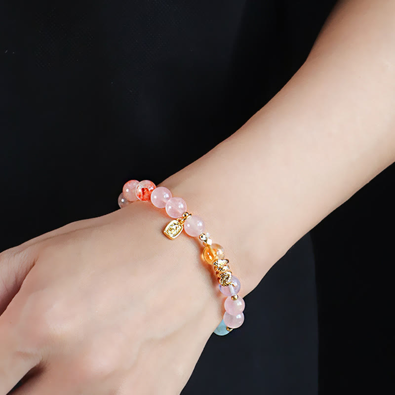 Various Crystal Snake Lucky Bracelet