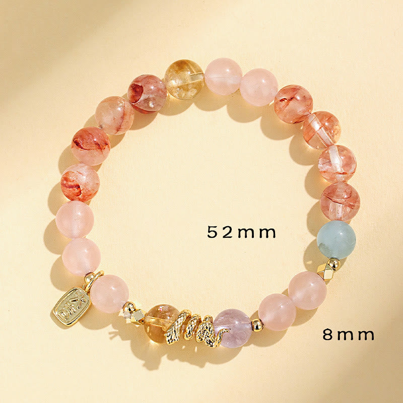 Various Crystal Snake Lucky Bracelet