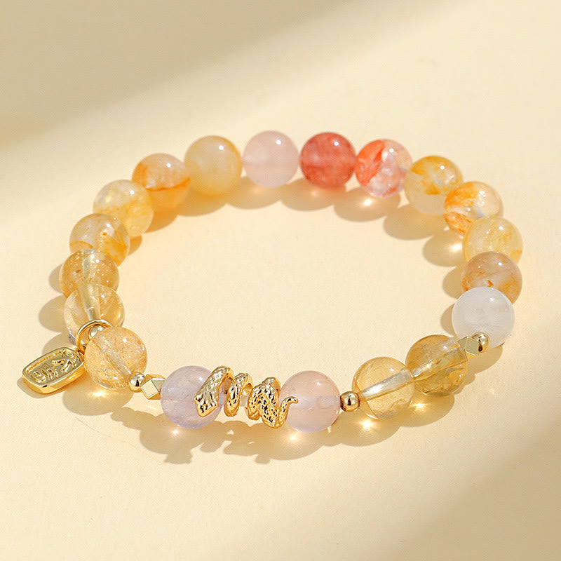 Various Crystal Snake Lucky Bracelet