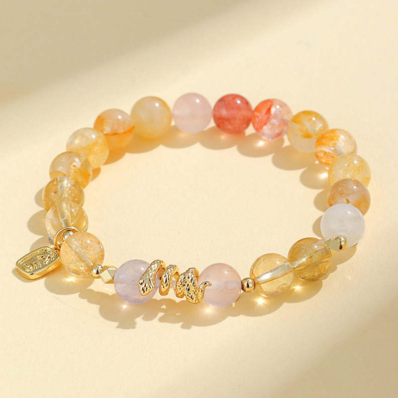 Various Crystal Snake Lucky Bracelet