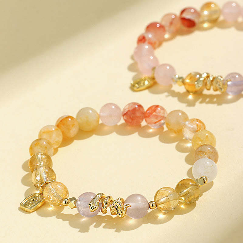 Various Crystal Snake Lucky Bracelet