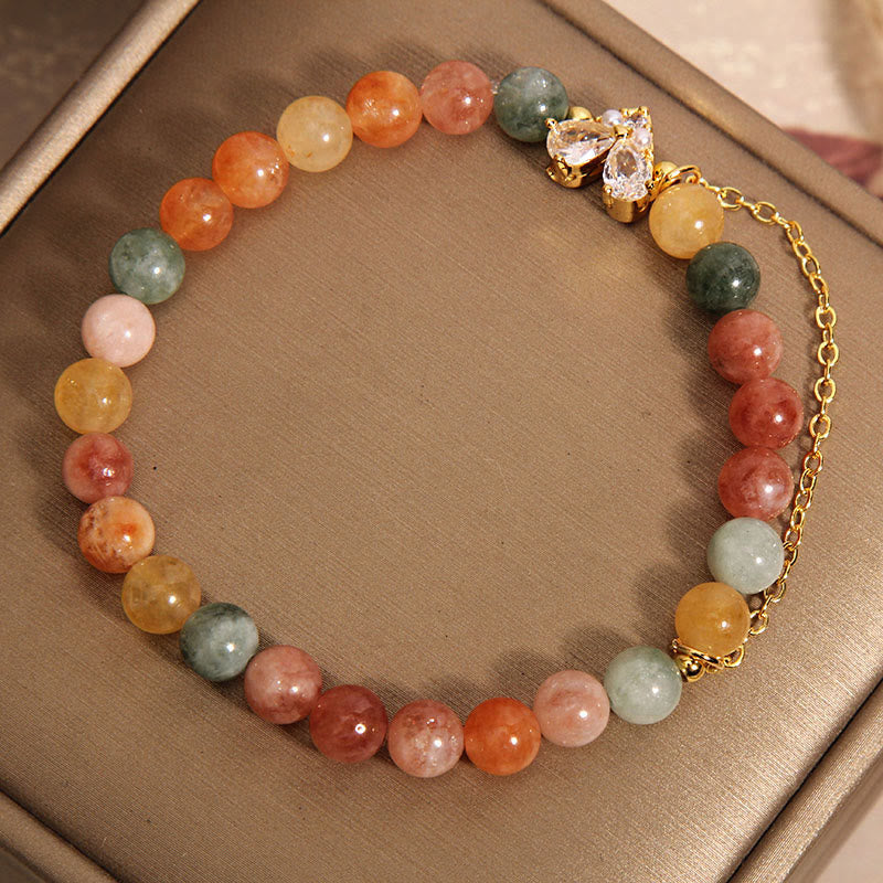 Citrine Green Crystal Bracelet