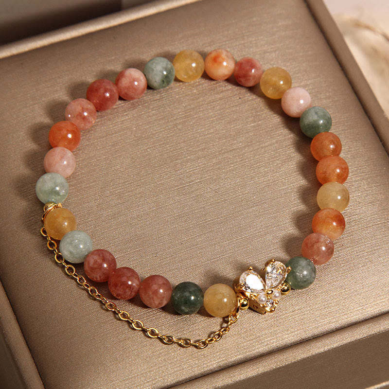 Citrine Green Crystal Bracelet