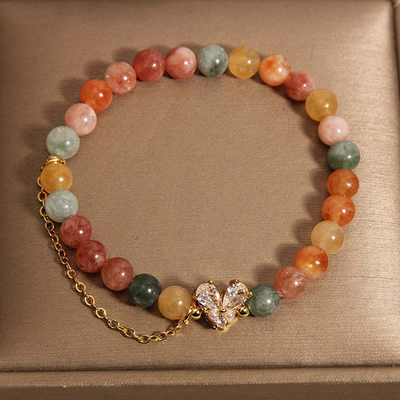 Citrine Green Crystal Bracelet