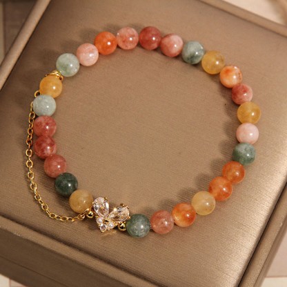 Citrine Green Crystal Bracelet