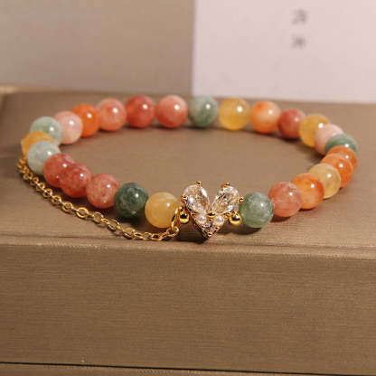 Citrine Green Crystal Bracelet