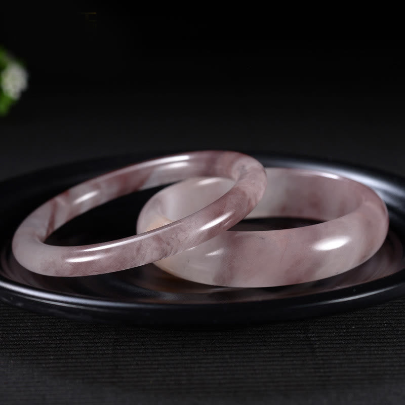 Purple Jade Happiness Protection Bracelet Bangle
