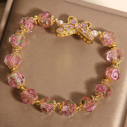 Butterfly Rose Design Bracelet