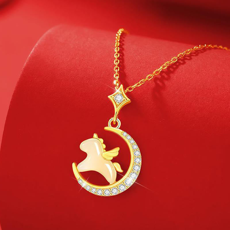 Year Of The Horse 925 Sterling Silver Necklace