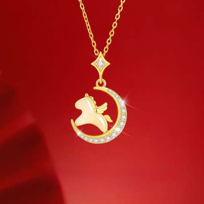 Year Of The Horse 925 Sterling Silver Necklace