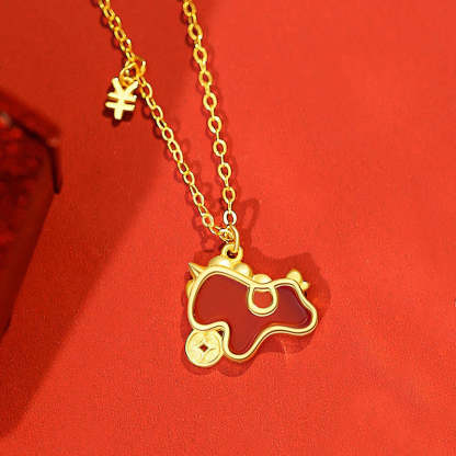 925 Sterling Silver Year Of The Horse Necklace