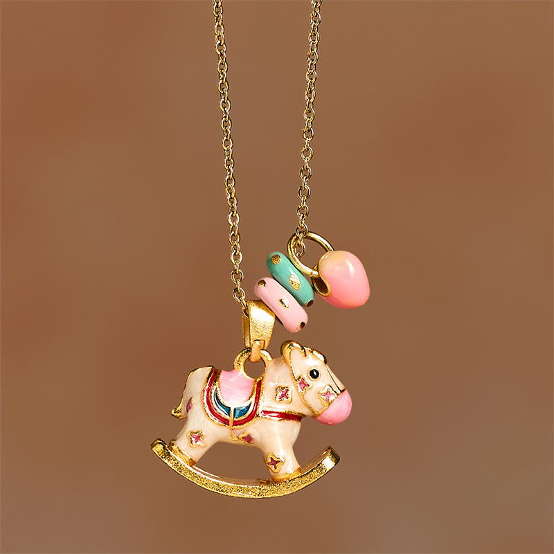 Colorful Year Of The Horse Necklace