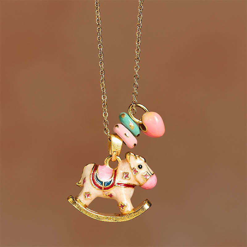 Colorful Year Of The Horse Necklace