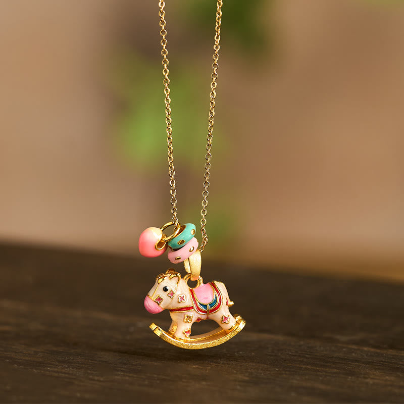 Colorful Year Of The Horse Necklace