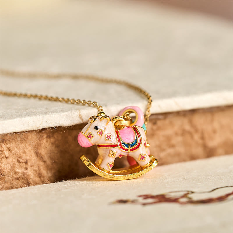 Colorful Year Of The Horse Necklace