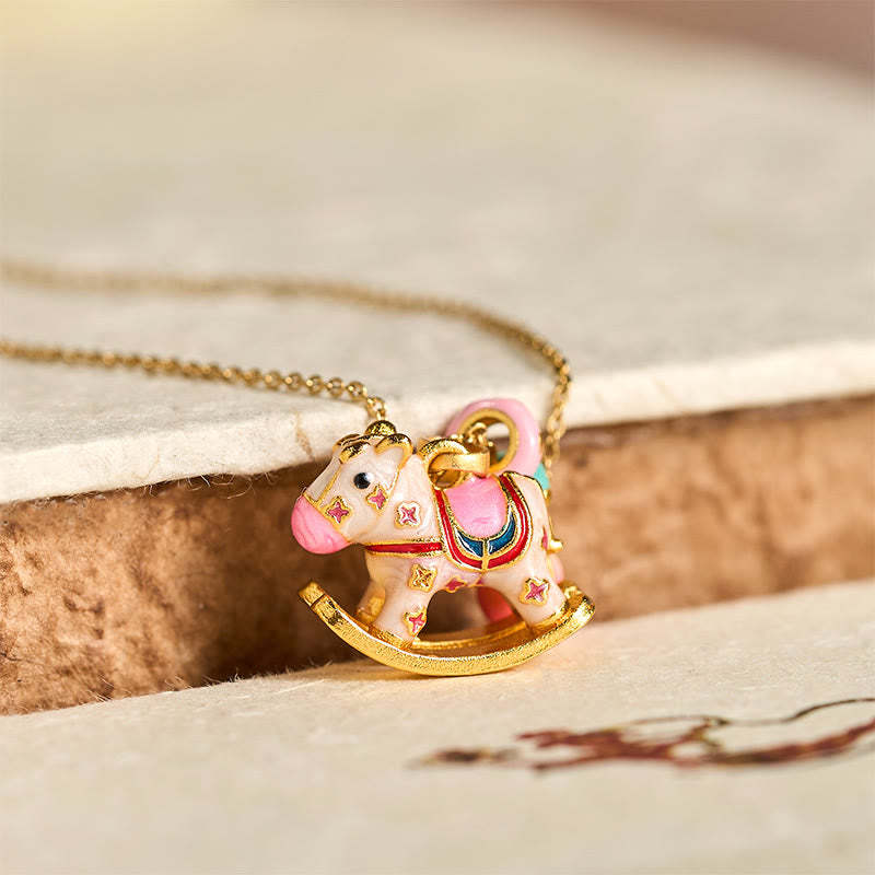 Colorful Year Of The Horse Necklace