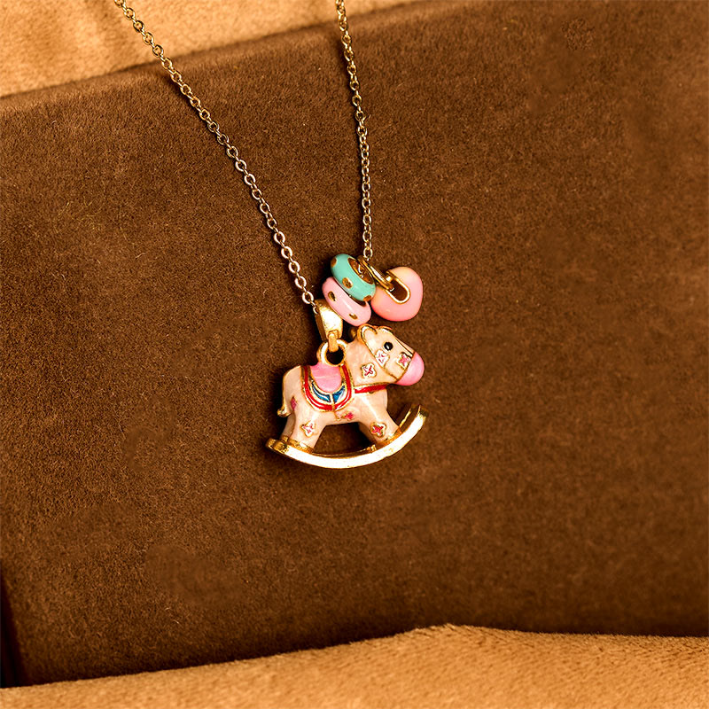 Colorful Year Of The Horse Necklace