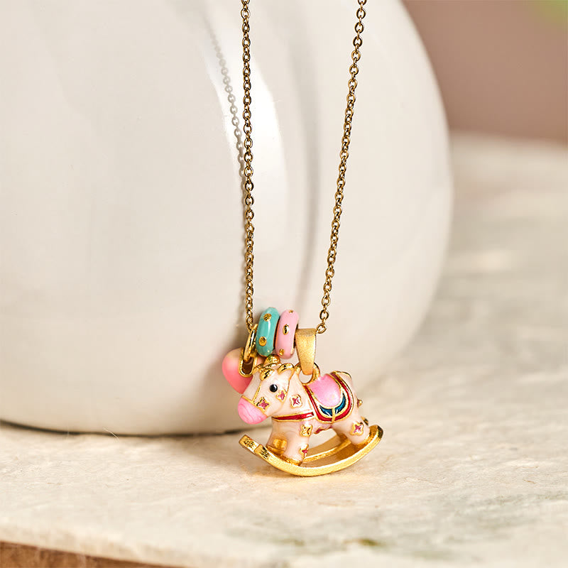 Colorful Year Of The Horse Necklace