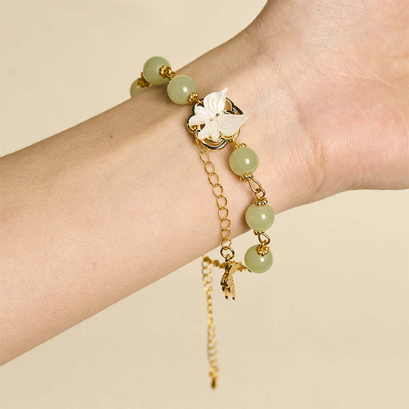 Blessing and Love Liuli Glass Bead Butterfly Bracelet