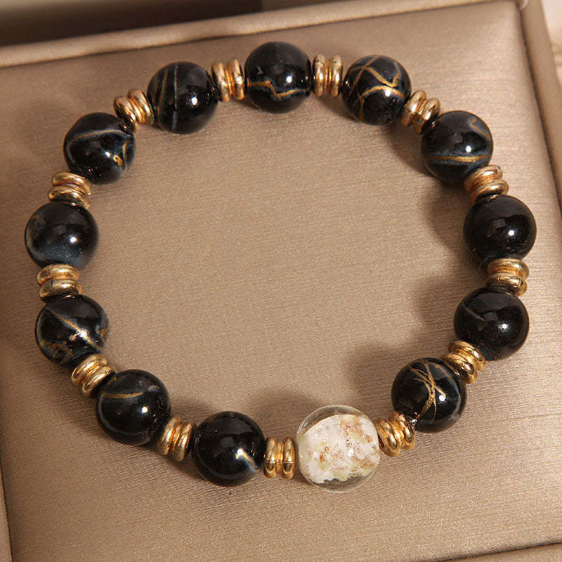 Exquisite colorful natural agate bracelet