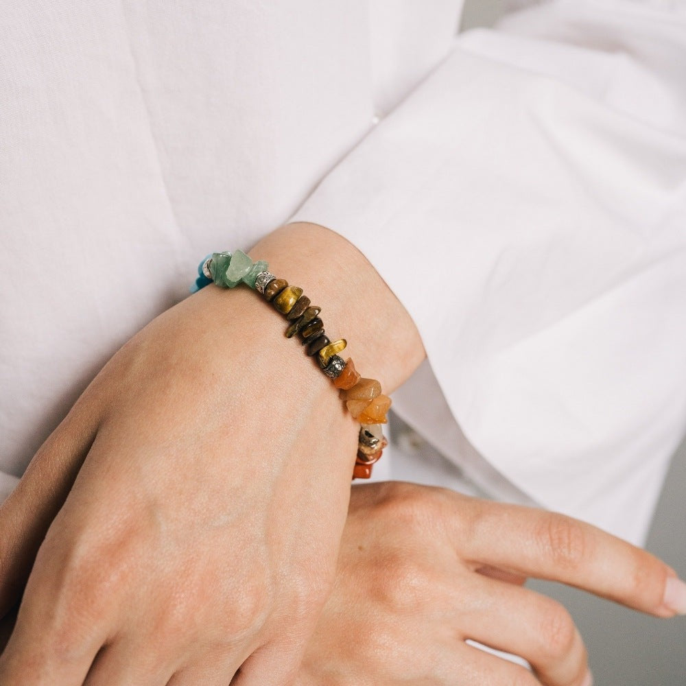 7 Chakra Gemstone Adjustable Bracelet