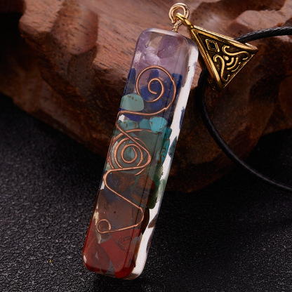 7 Chakra Orgone Necklace - Energy Healing & EMF Protection